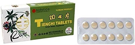 云南 生 田七片 Tienchi / SanQi Raw Ginseng Panax notoginseng Tablet - 36 Tablet