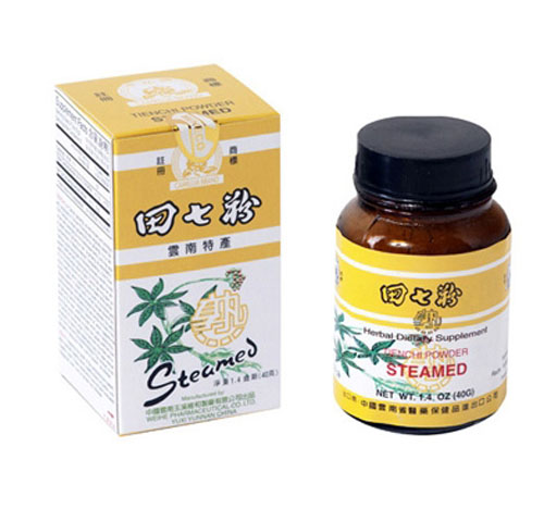茶花牌熟田七粉 Camellia Brand Steamed Tienchi Powder Herbal Supplement 1.4 oz