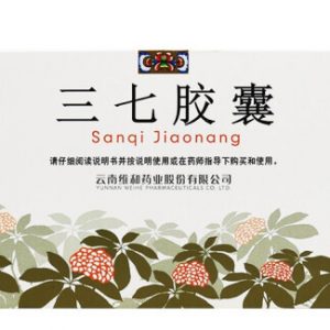 云南 茶花牌 三七粉 Camellia San Qi (Tienchi Ginseng) Powder JiaoNang 40 Capsules