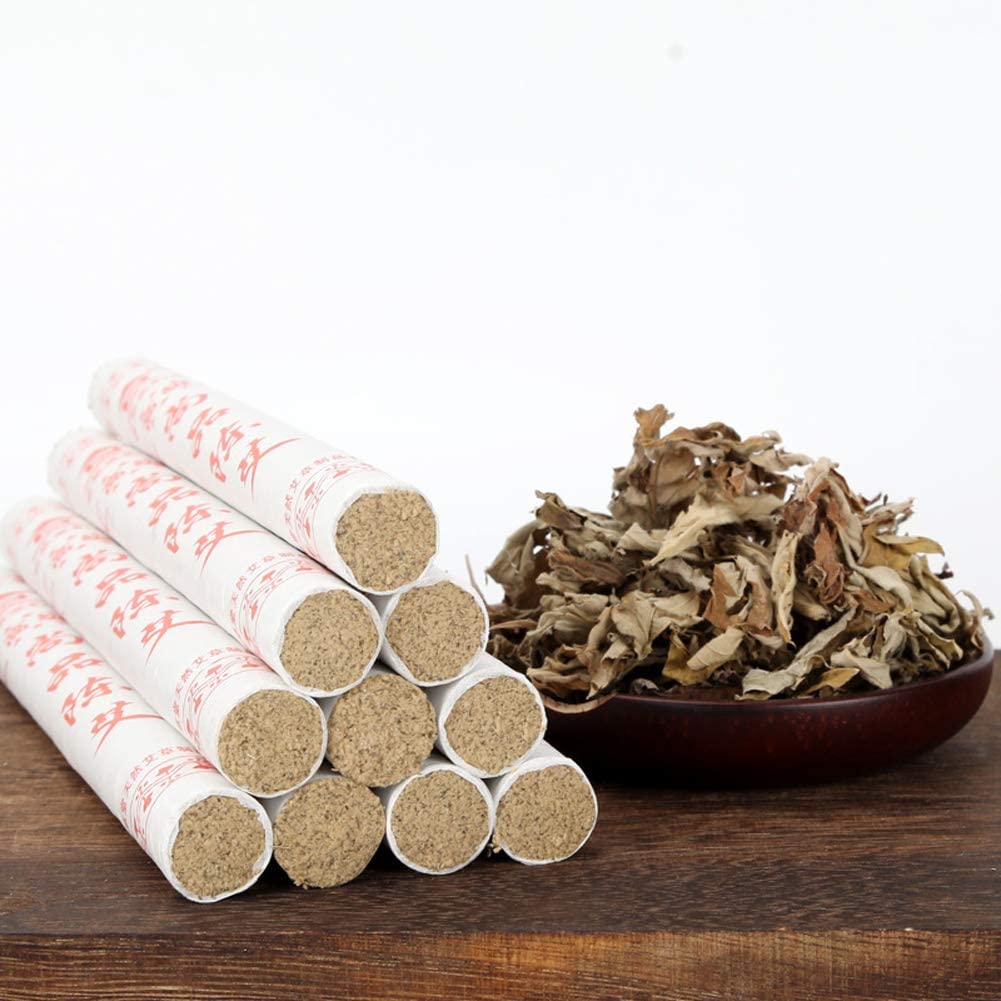 40:1 Golden Moxa Rolls, Wormwood Mugwort for Moxibustion Moxa Rolls 10 Rolls 金艾条 - Image 3