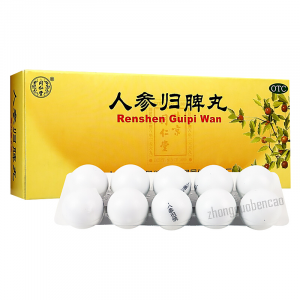 同仁堂 人参 归脾丸 Tong Ren Tang Renshen Guipi Wan 9g x 10 Giant Pills