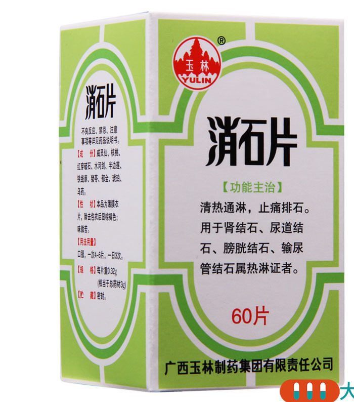 玉林 消石片 Yulin XiaoShi Pian 60 Capsules - Image 2