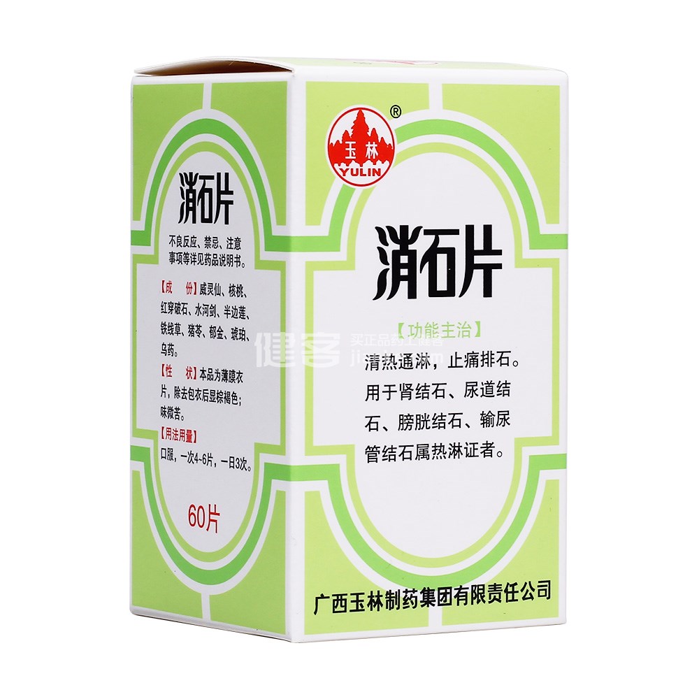 玉林 消石片 Yulin XiaoShi Pian 60 Capsules - Image 4