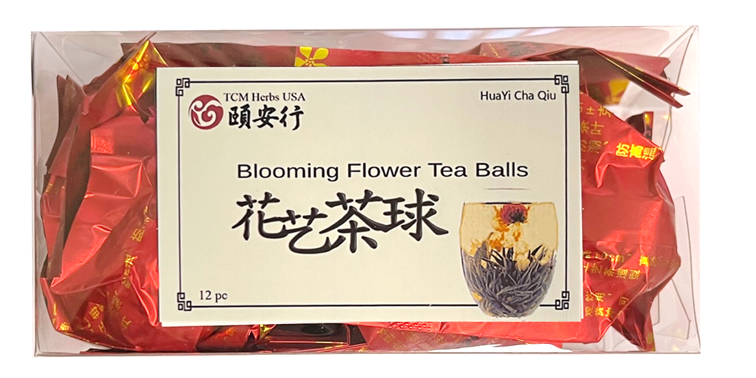 花艺茶球 Flowering Tea - Hand-Tied Natural Green Tea Leaves & Edible Flowers - 12 Count