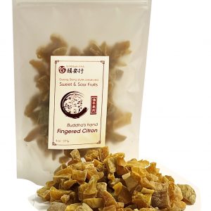 佛手果 Preserved Dried Sweet and Sour Candied Fruit Snacks 8 oz - Fingered Citron