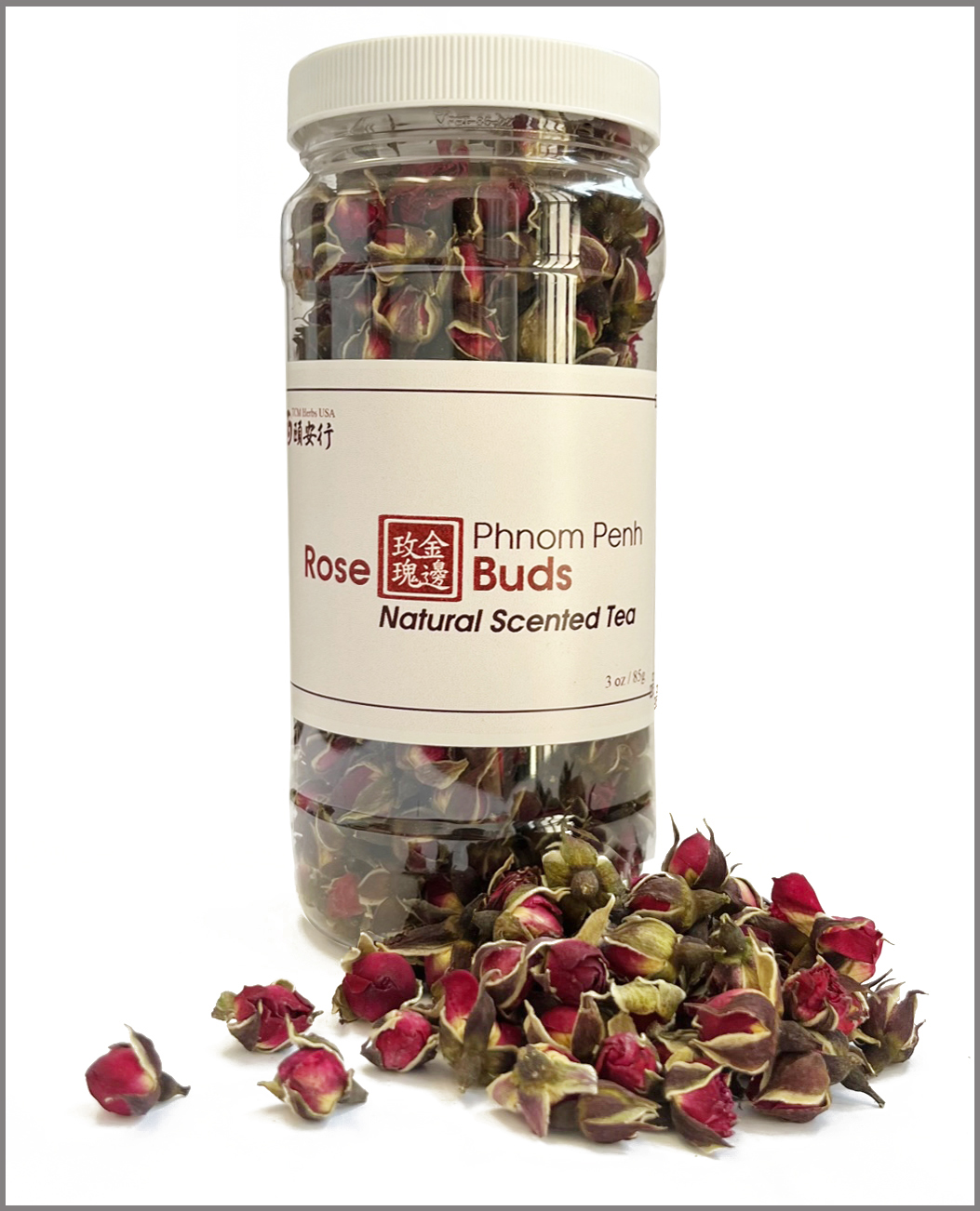 金边玫瑰 Dried Phnom Penh Red Rose Bud Herbal Tea 3 oz