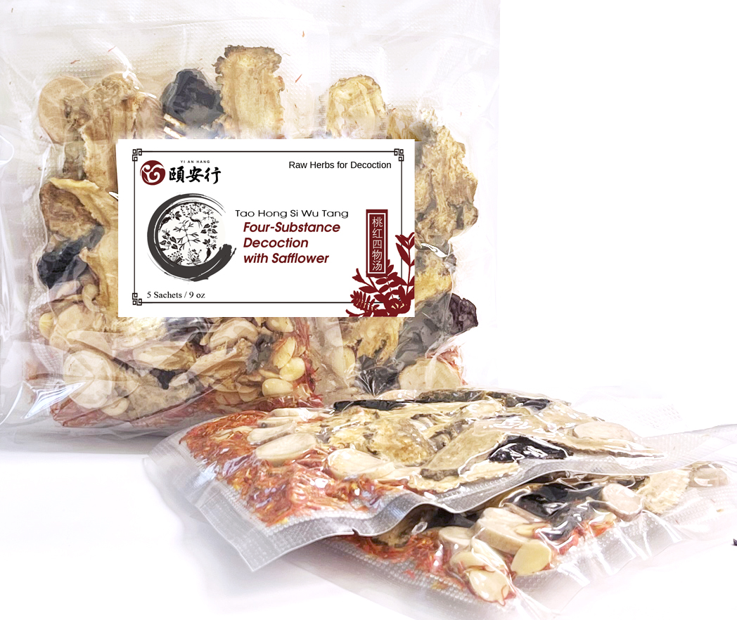 桃红四物汤 (Four-Substance Decoction with Safflower) Raw Herbs 5 bags / 255g