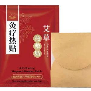 自发热 艾灸贴 Self-Heating Wormwood/Artemisa/Mugwort Moxibustion Moxa Pain Relief Patch 10 Pads