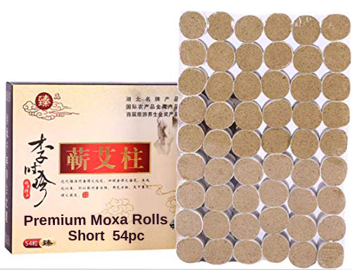 李时珍 蕲艾 Best Artemisia argyi Ai Wormwood Mugwort for Moxibustion Moxa Rolls 54pc