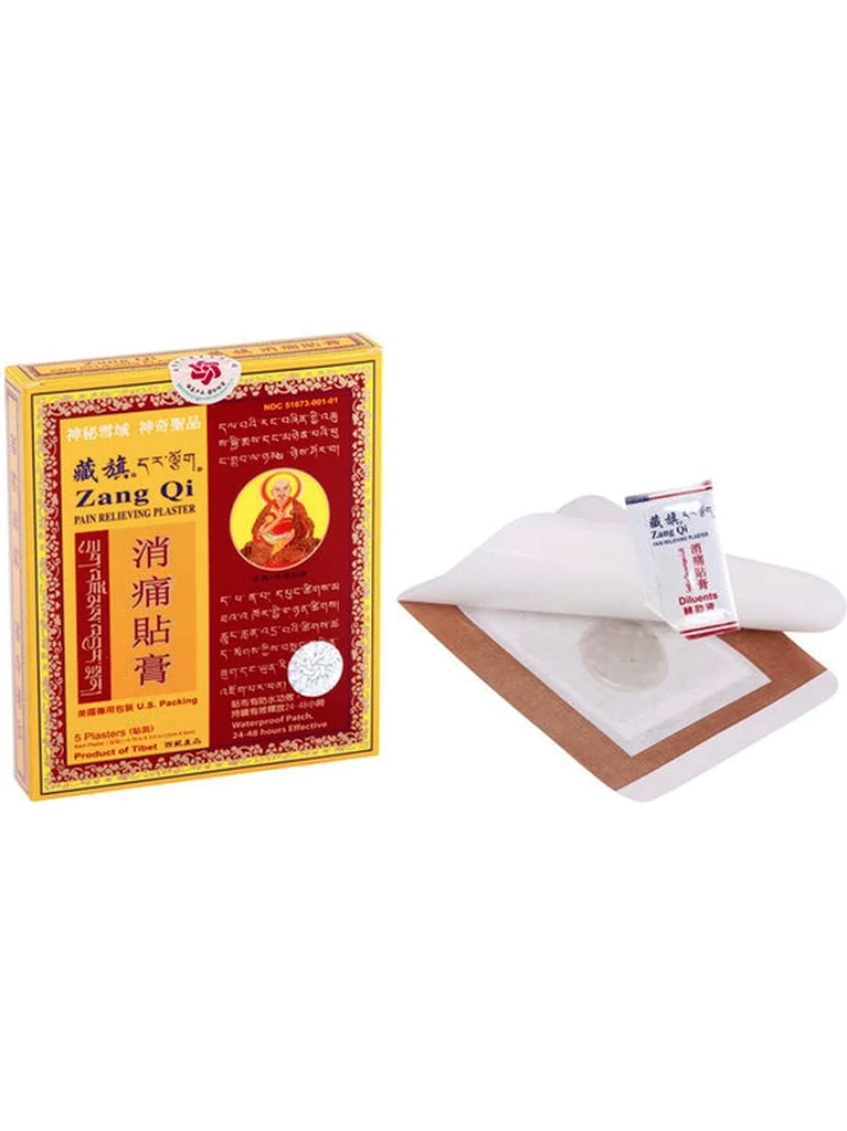 藏旗 消痛贴膏 Zang Qi Plaster 5 Plaster Pain Relieving Poultice External Analgesia Patches by Tibet