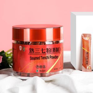 100% Pure Steamed Tienchi Powder Pseudoginseng Notoginseng Sanqi Ginseng Powder (2g x 60 Sachets) 熟三七粉