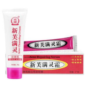 Acne Repairing Serum Cream and face Cleansing Cleanser, 2 pc 新芙满灵霜