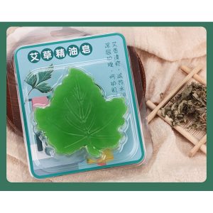 艾草 精油皂 香皂 Ai Cao Jing You Zao Wormwood Moxibustion Moxa Artemisia Soap 100g